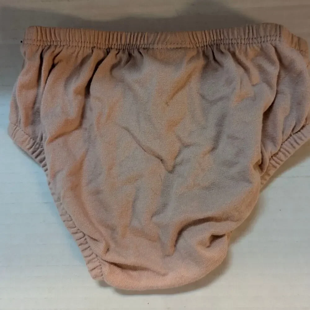 Carter's Baby Girls Beige Ribbed Diaper Cover Bloomers 9 Months
